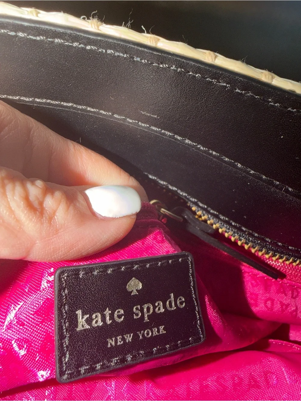 Kate Spade Houston Street Straw Tote Bag